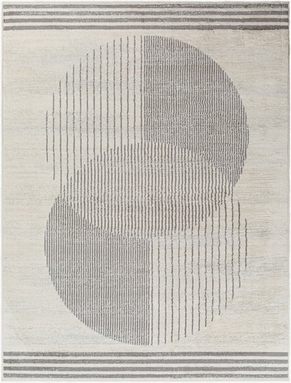Floransa FSA-2377 6ft Square Machine Woven Area Rug