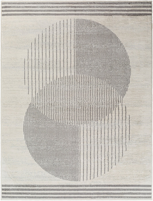 Floransa FSA-2377 6ft Square Machine Woven Area Rug