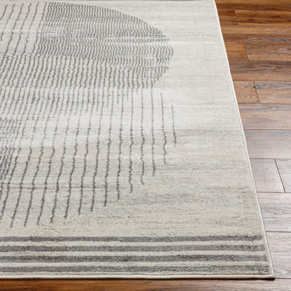 Floransa FSA-2378 6ft Square Machine Woven Area Rug