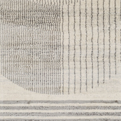 Floransa FSA-2378 6ft Square Machine Woven Area Rug