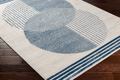 Floransa FSA-2379 6ft Square Machine Woven Area Rug