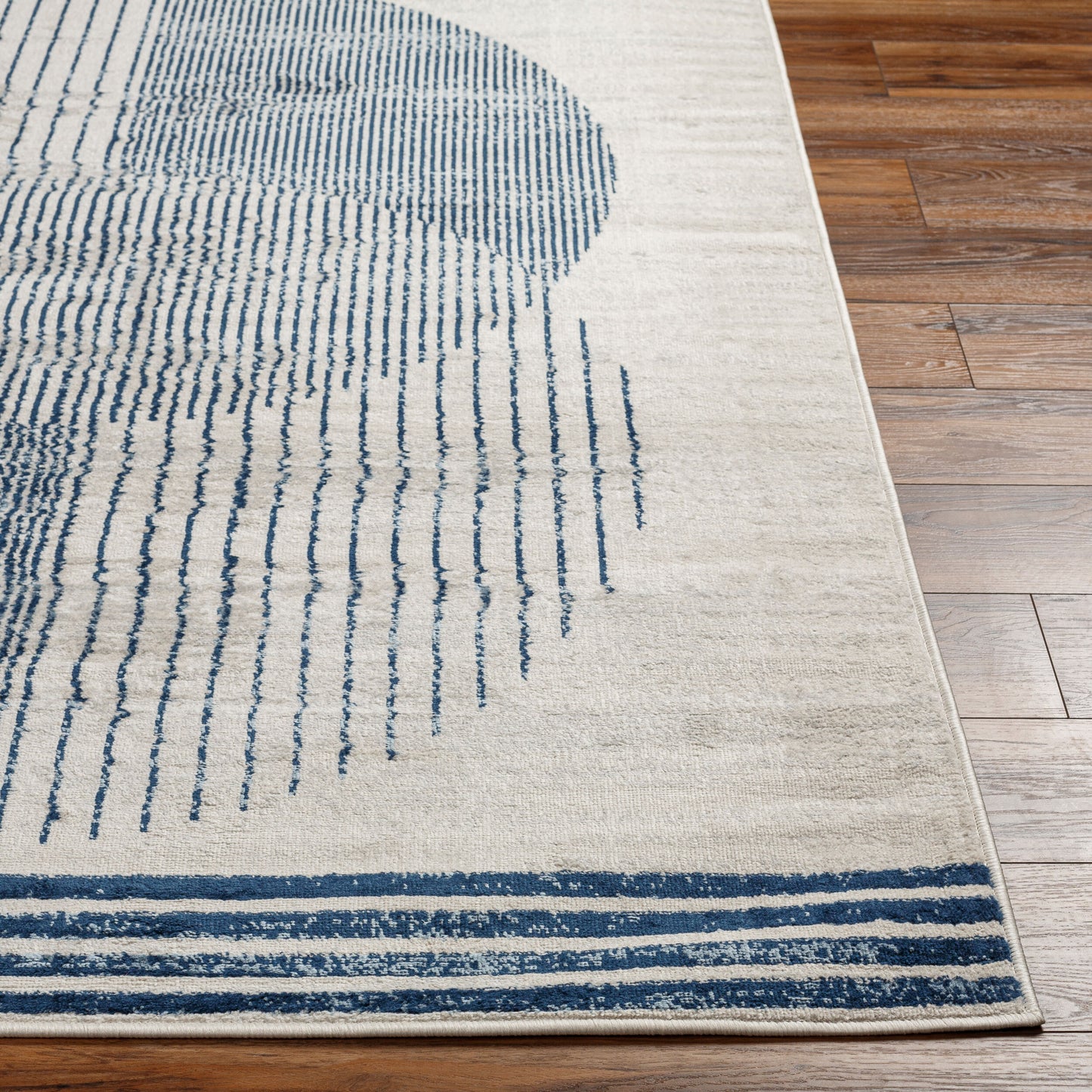 Floransa FSA-2379 6ft Square Machine Woven Area Rug