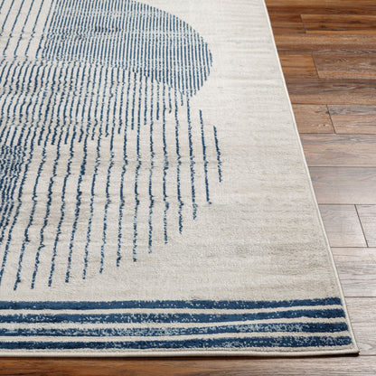 Floransa FSA-2379 6ft Square Machine Woven Area Rug