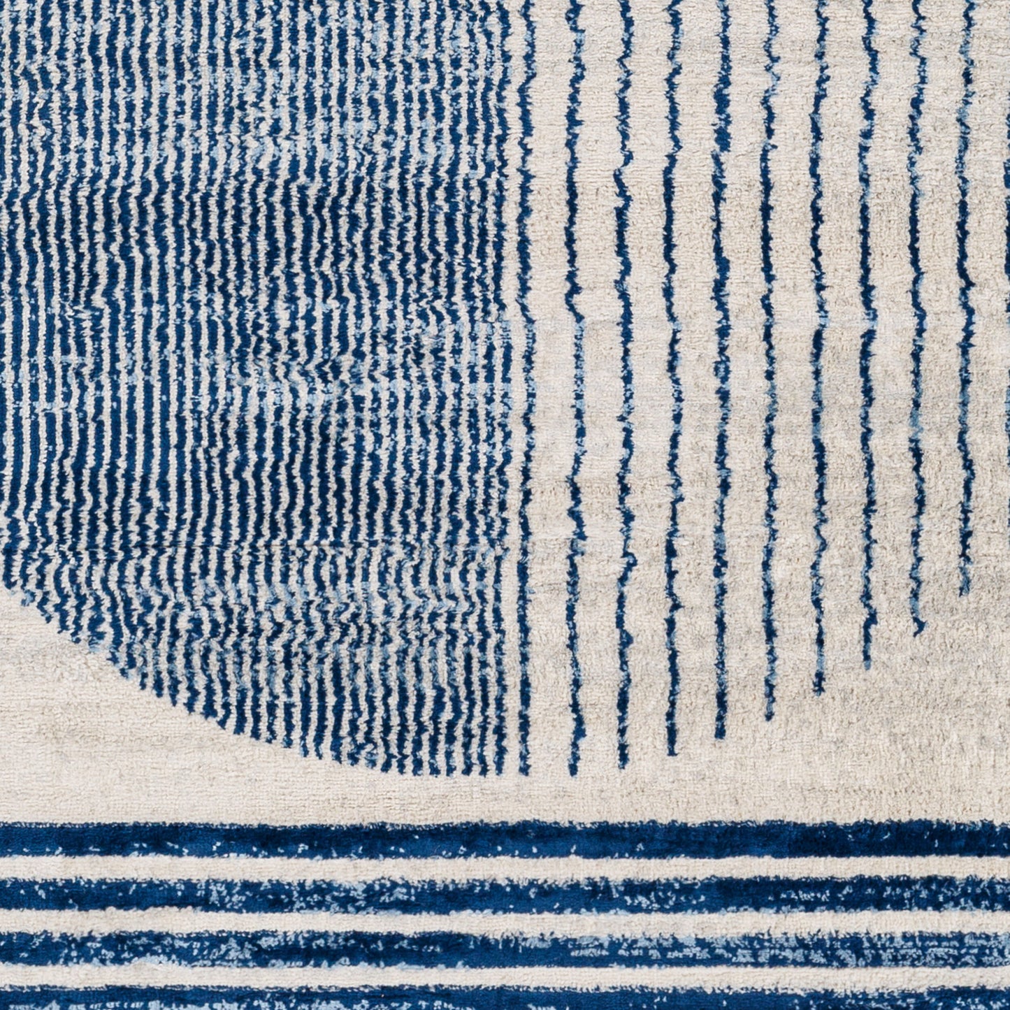 Floransa FSA-2379 6ft Square Machine Woven Area Rug