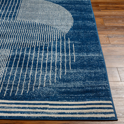 Floransa FSA-2380 6ft Square Machine Woven Area Rug