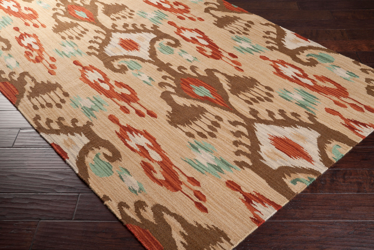Alfombra decorativa de lana hecha a mano Frontier FT-113 de 2' x 3'
