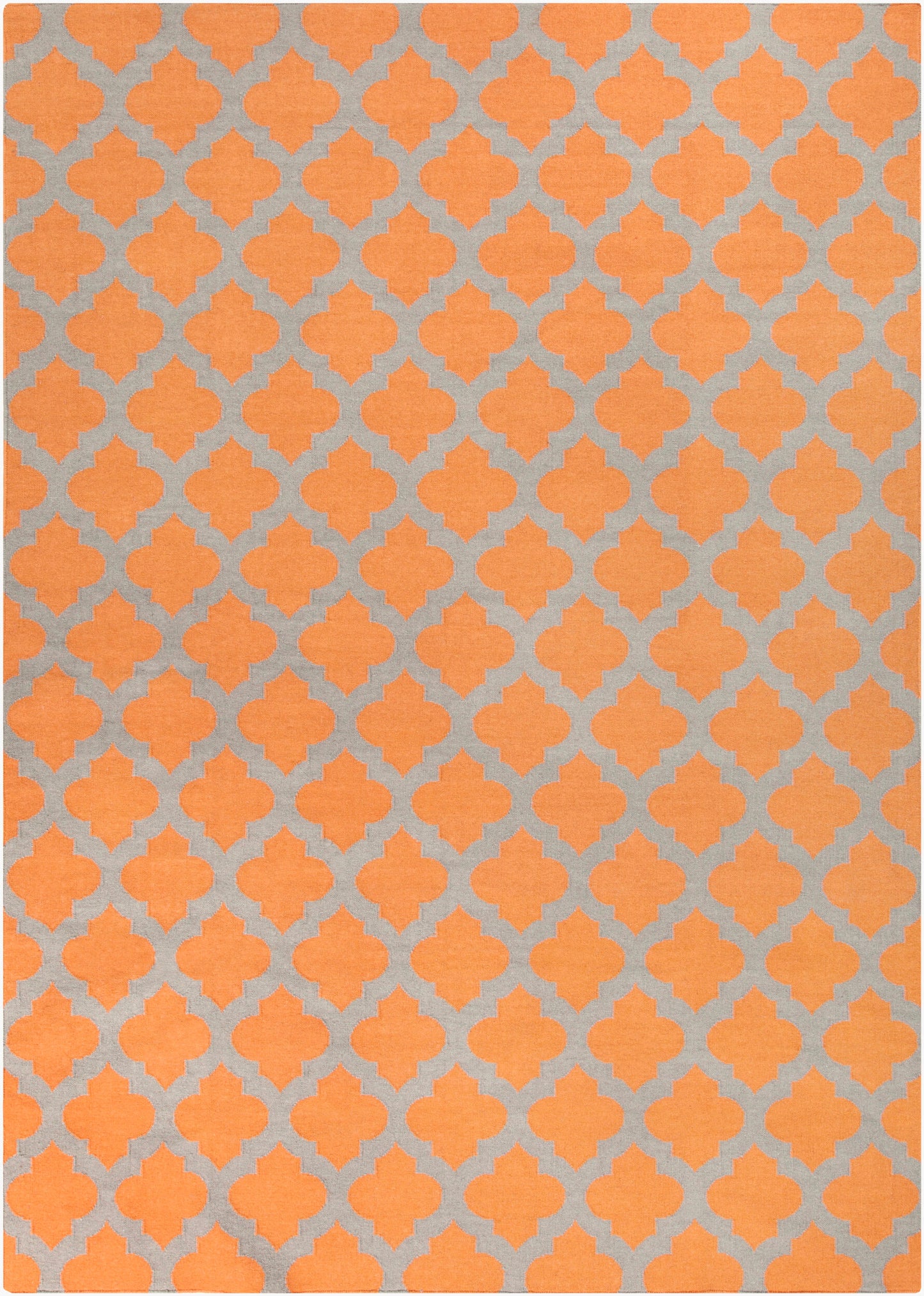 Alfombra de lana hecha a mano Frontier FT-119 de 8' x 11'