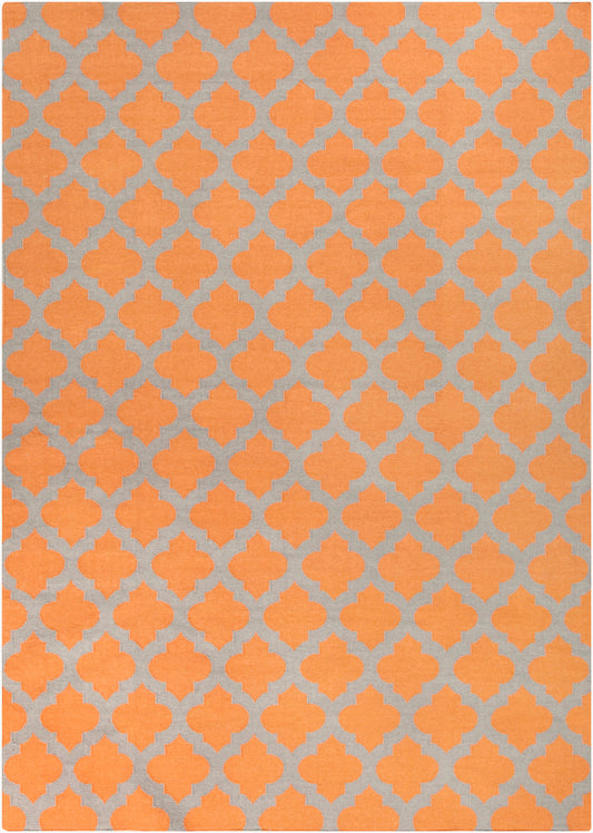 Alfombra de lana hecha a mano Frontier FT-119 de 8' x 11'