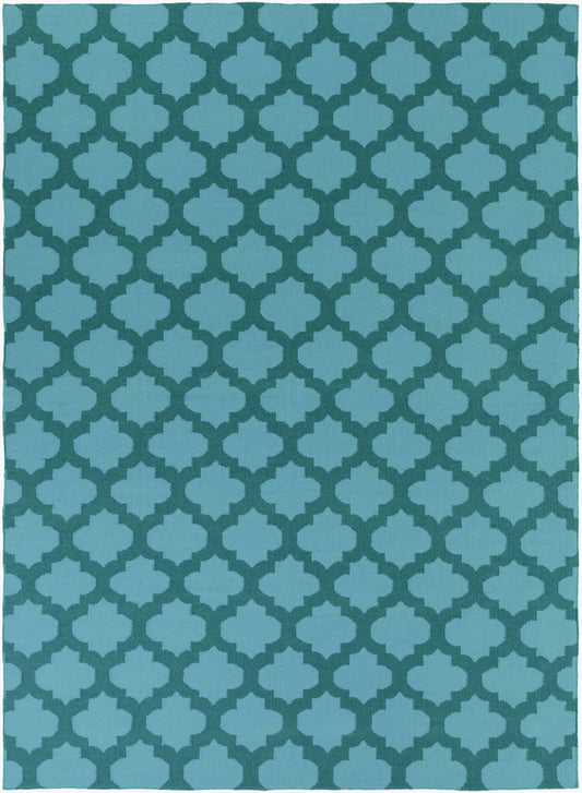 Alfombra de lana hecha a mano Frontier FT-123 de 8' x 11'