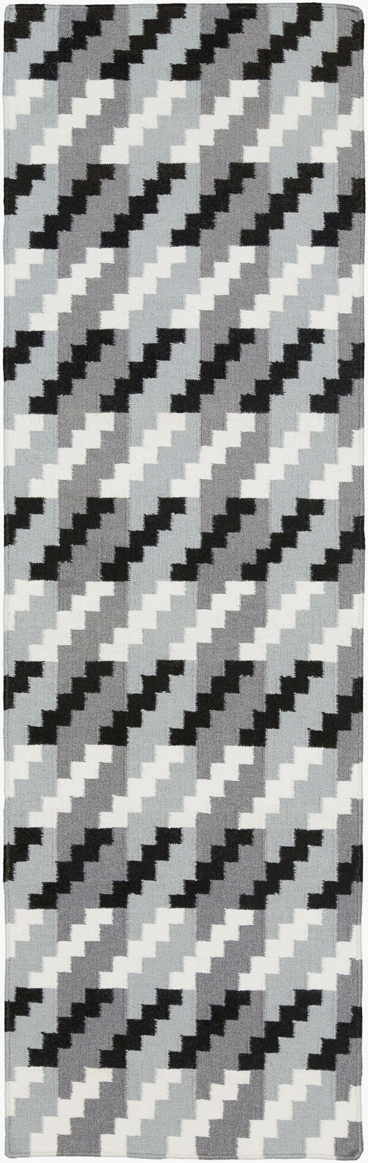 Alfombra de lana hecha a mano Frontier FT-133 de 2,4 m