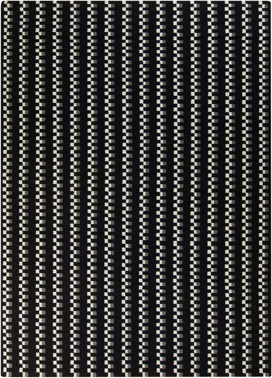 Alfombra de lana hecha a mano Frontier FT-135 de 8' x 11'