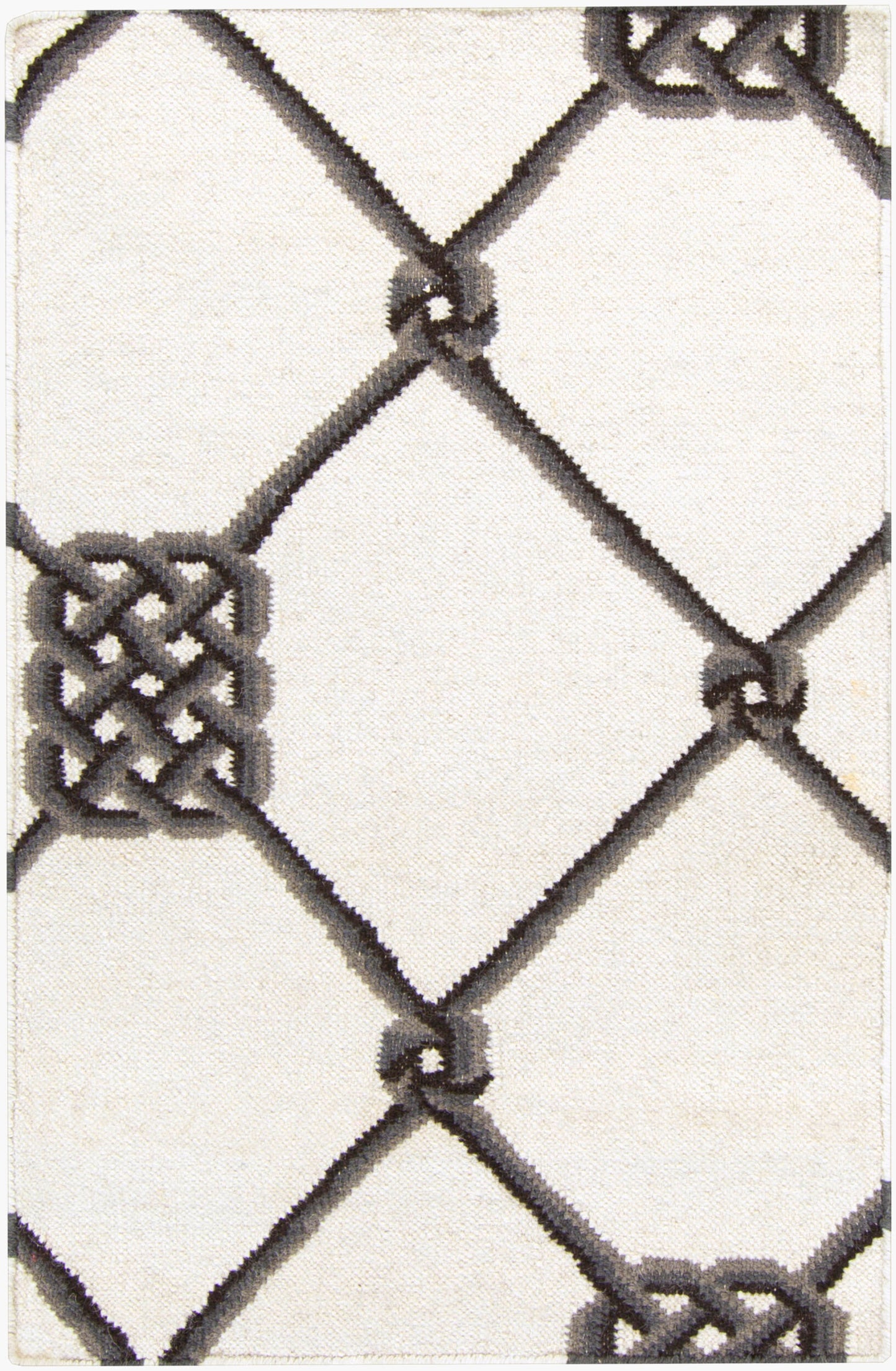 Alfombra decorativa de lana hecha a mano Frontier FT-181 de 2' x 3'