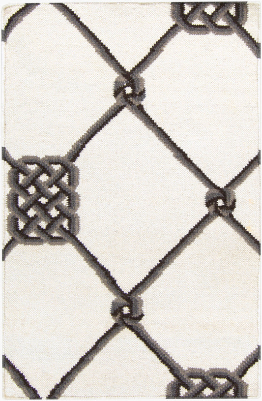 Alfombra decorativa de lana hecha a mano Frontier FT-181 de 2' x 3'