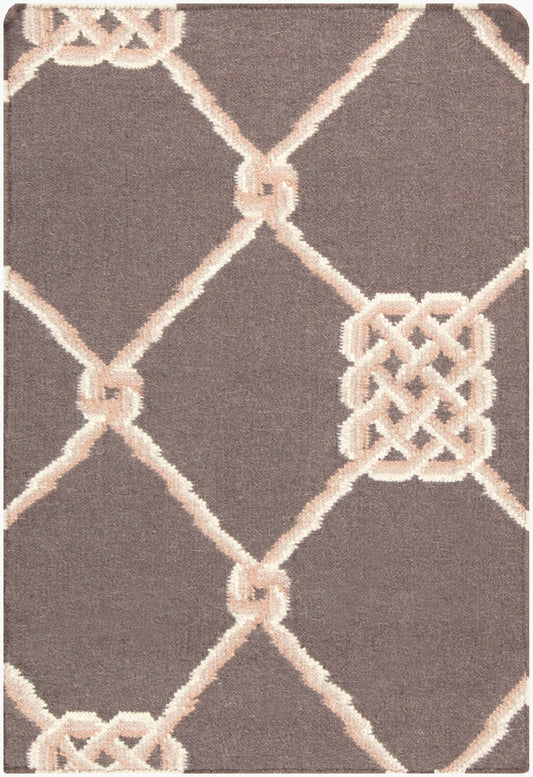 Alfombra decorativa de lana hecha a mano Frontier FT-199 de 2' x 3'
