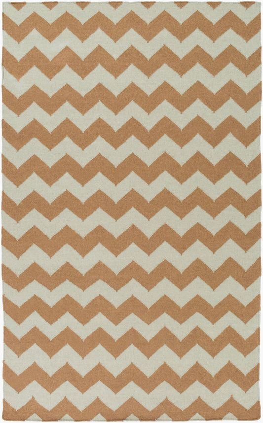 Alfombra decorativa de lana hecha a mano Frontier FT-237 de 3' x 5'