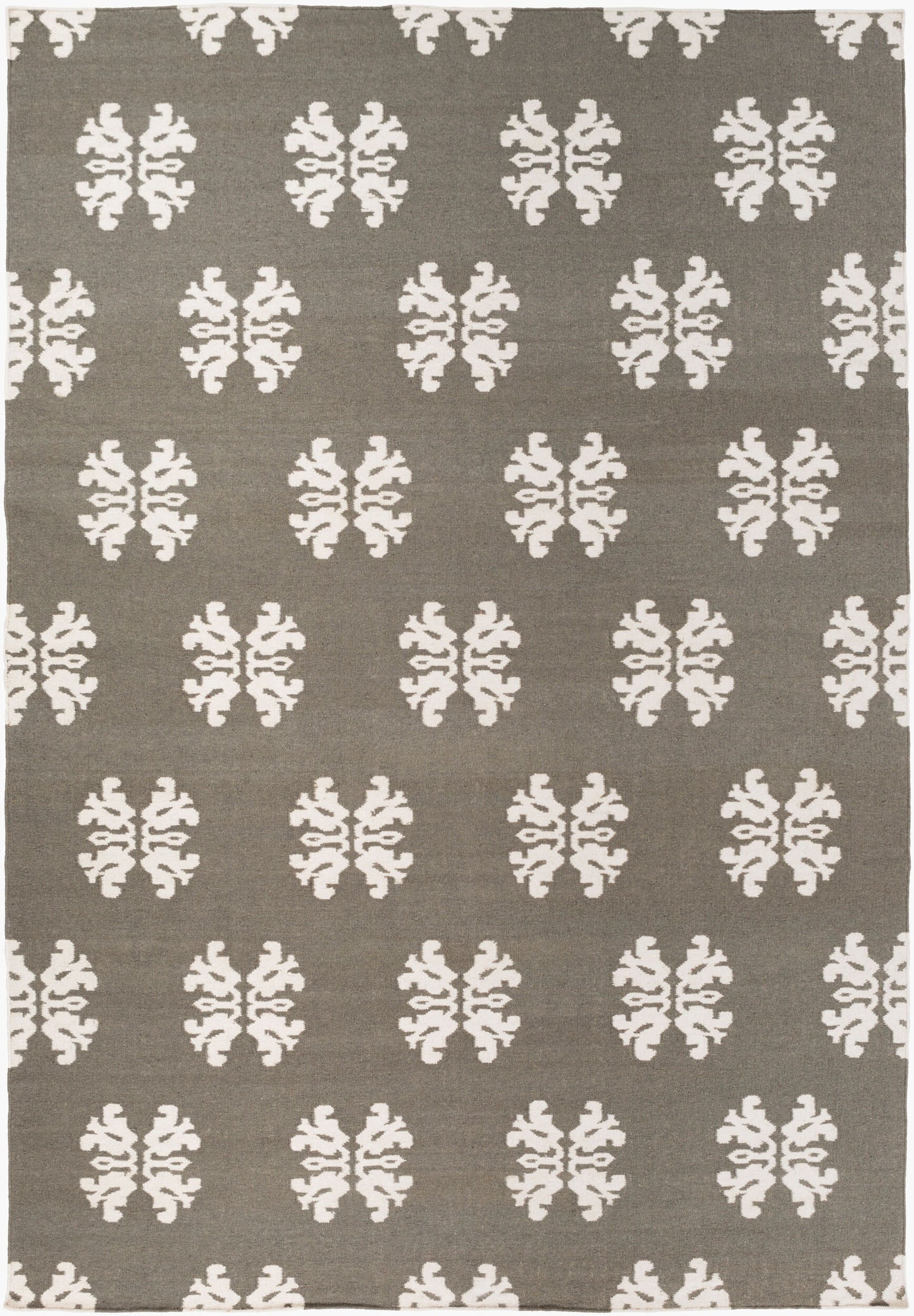 Alfombra de lana hecha a mano Frontier FT-360 de 8' x 11'