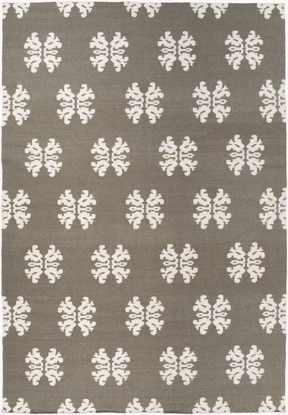 Alfombra de lana hecha a mano Frontier FT-360 de 8' x 11'