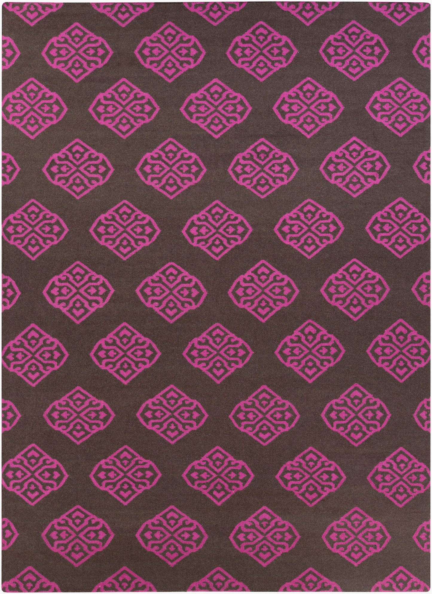 Alfombra de lana hecha a mano Frontier FT-365 de 8' x 11'