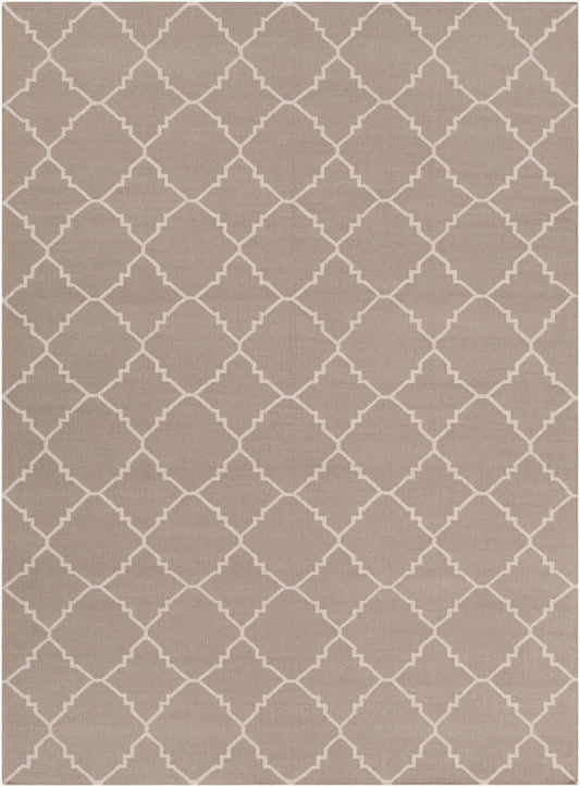 Alfombra de lana hecha a mano Frontier FT-42 de 8' x 11'