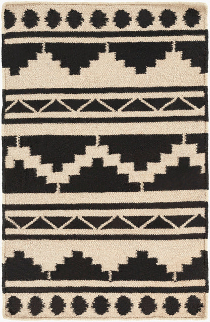 Alfombra decorativa de lana hecha a mano Frontier FT-431 de 2' x 3'