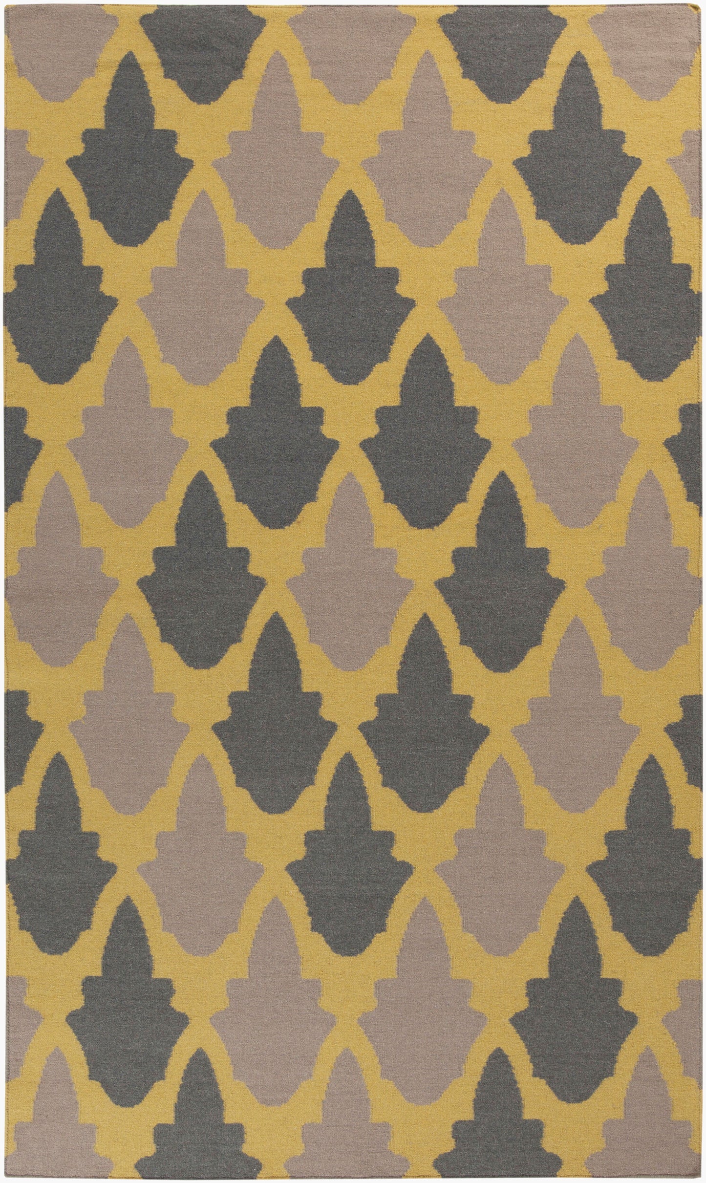 Alfombra decorativa de lana hecha a mano Frontier FT-462 de 3' x 5'