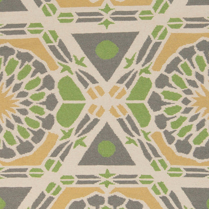 Alfombra decorativa de lana hecha a mano Frontier FT-465 de 2' x 3'