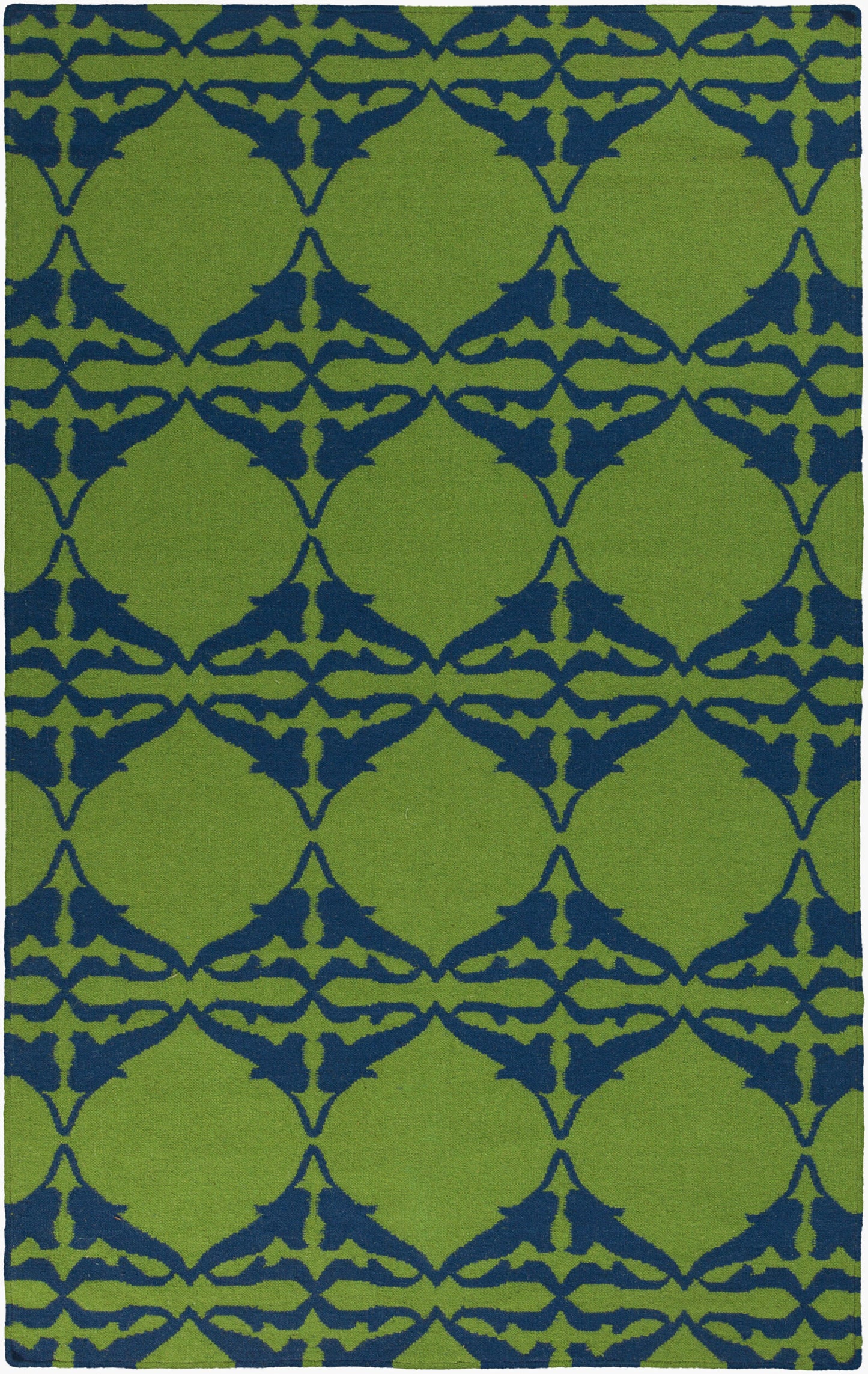 Alfombra decorativa de lana hecha a mano Frontier FT-467 de 3' x 5'