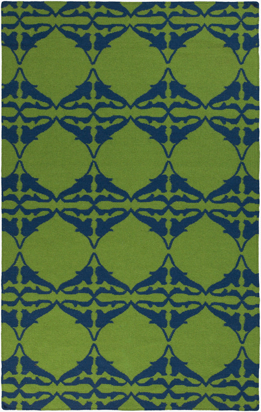 Alfombra decorativa de lana hecha a mano Frontier FT-467 de 3' x 5'