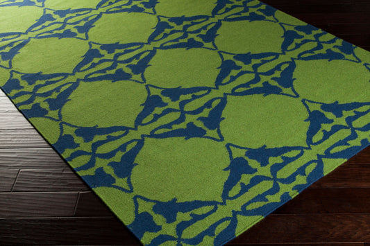 Alfombra decorativa de lana hecha a mano Frontier FT-467 de 3' x 5'