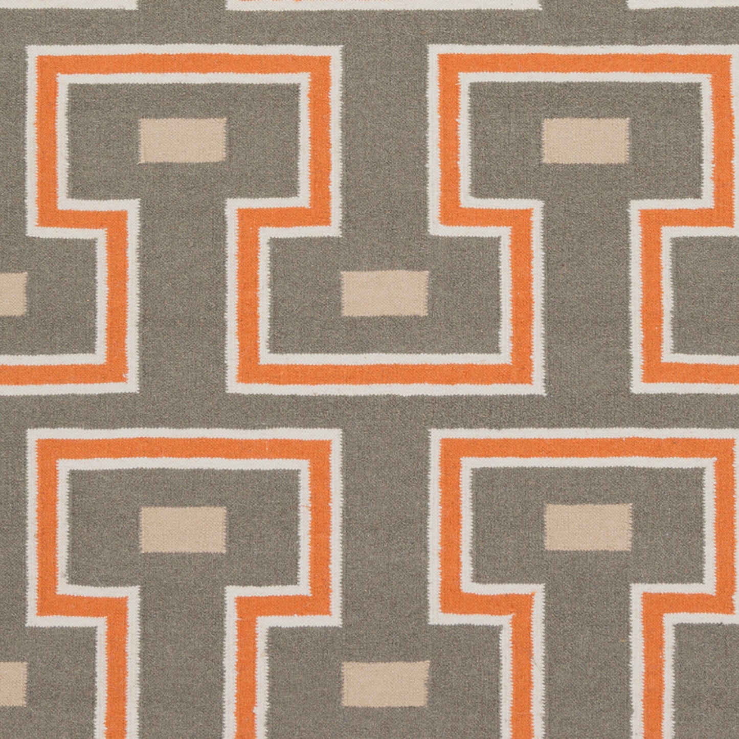 Alfombra decorativa de lana hecha a mano Frontier FT-471 de 2' x 3'