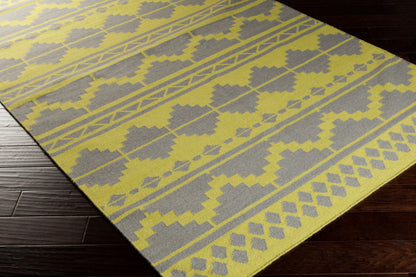 Alfombra de lana hecha a mano Frontier FT-494 de 8' x 11'