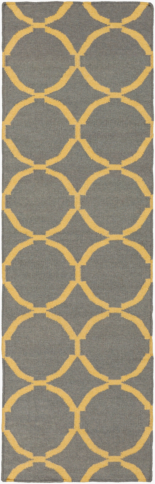 Alfombra de lana hecha a mano Frontier FT-499 de 2,4 m