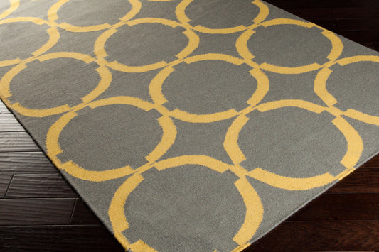 Alfombra de lana hecha a mano Frontier FT-499 de 8' x 11'