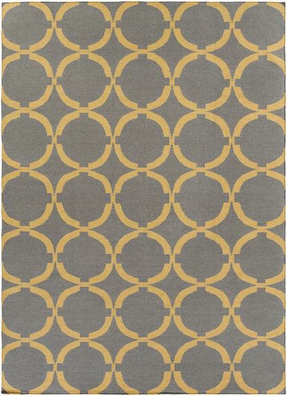 Alfombra de lana hecha a mano Frontier FT-499 de 8' x 11'