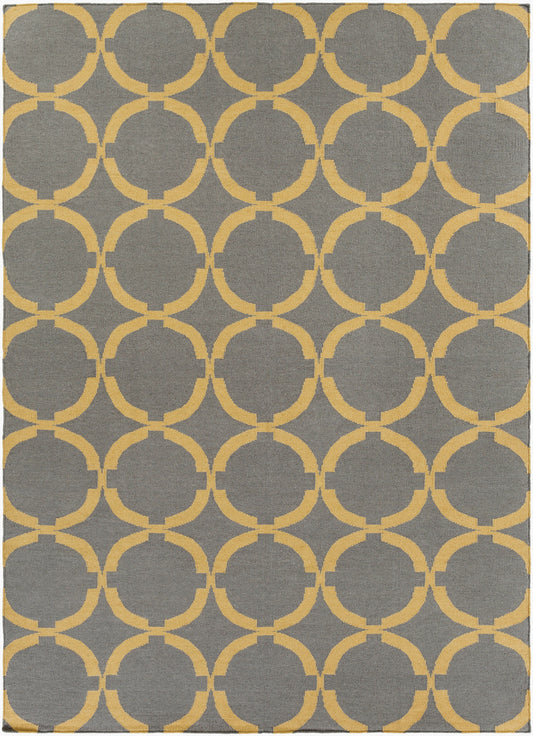 Alfombra de lana hecha a mano Frontier FT-499 de 8' x 11'