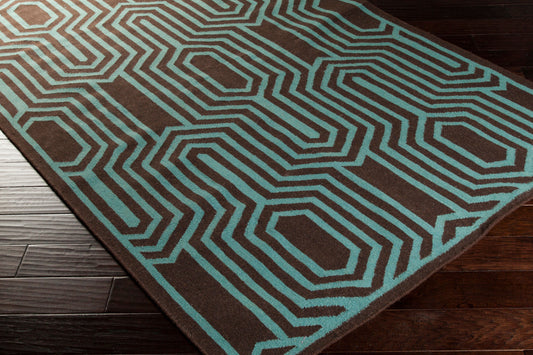 Frontier FT-504 3' x 5' Handmade Wool Accent Rug