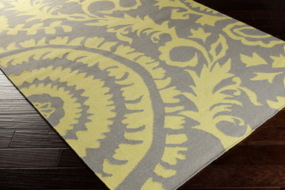 Alfombra de lana hecha a mano Frontier FT-509 de 8' x 11'