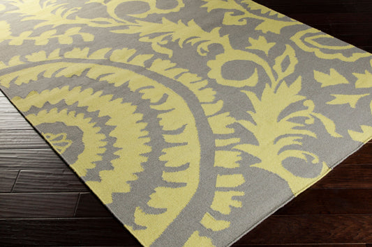 Alfombra de lana hecha a mano Frontier FT-509 de 8' x 11'