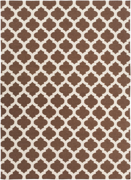 Alfombra de lana hecha a mano Frontier FT-541 de 8' x 11'