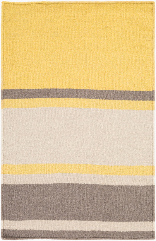 Alfombra decorativa de lana hecha a mano Frontier FT-569 de 2' x 3'