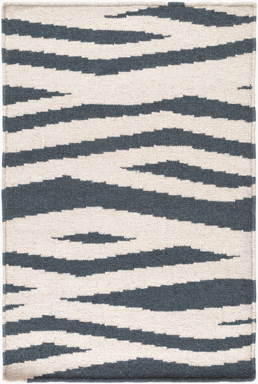 Alfombra decorativa de lana hecha a mano Frontier FT-574 de 2' x 3'