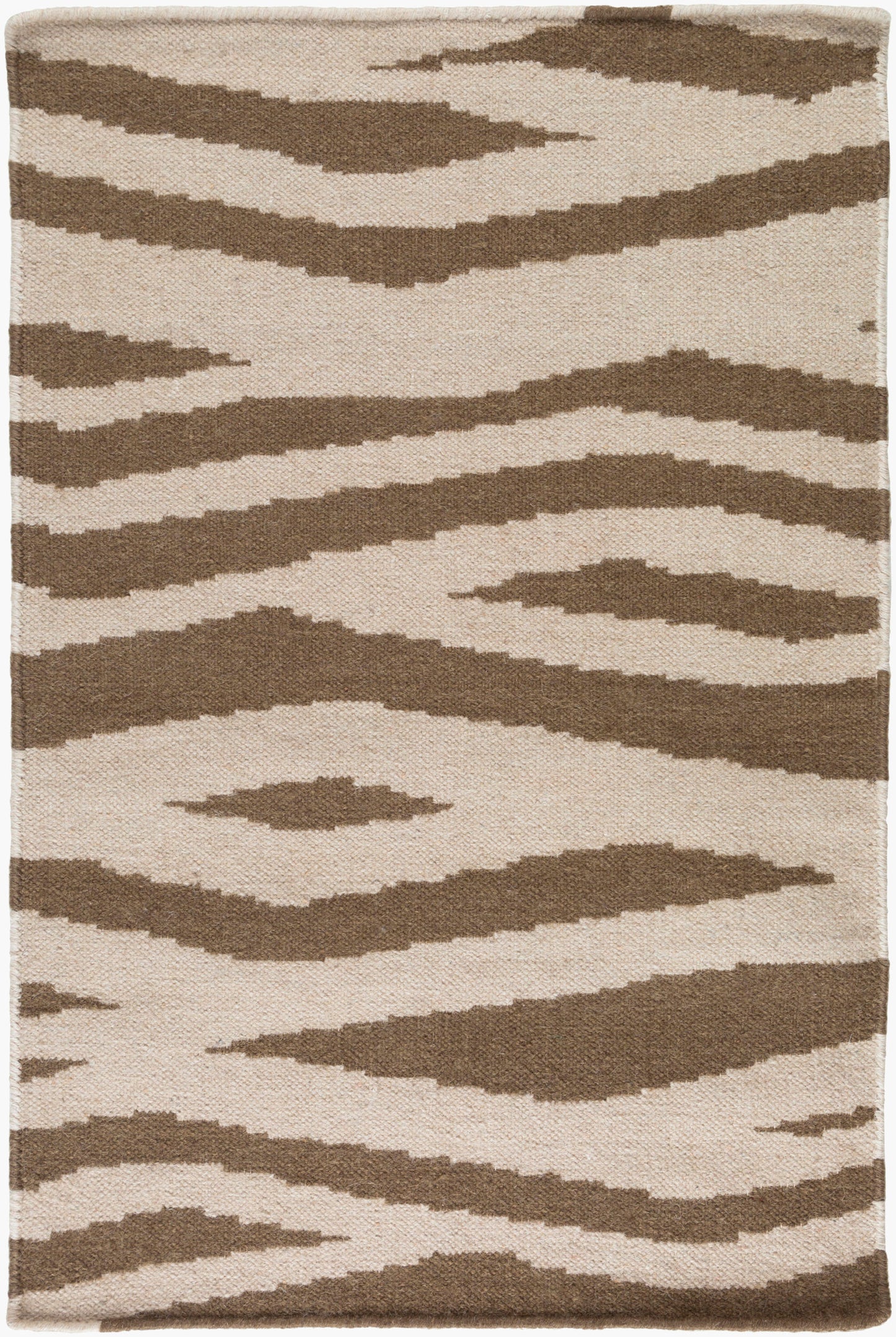 Alfombra decorativa de lana hecha a mano Frontier FT-575 de 3' x 5'