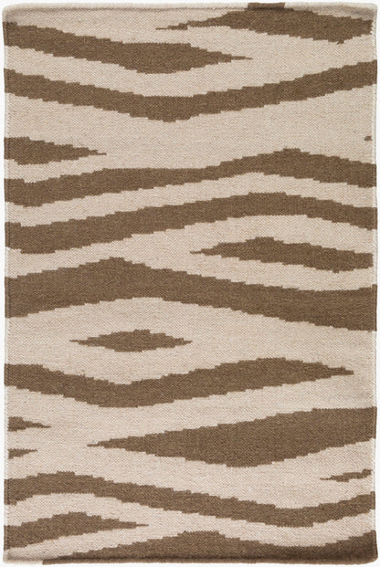Alfombra decorativa de lana hecha a mano Frontier FT-575 de 3' x 5'