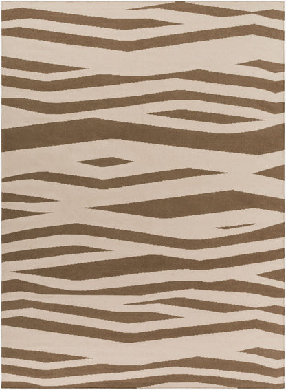 Alfombra de lana hecha a mano Frontier FT-575 de 8' x 11'