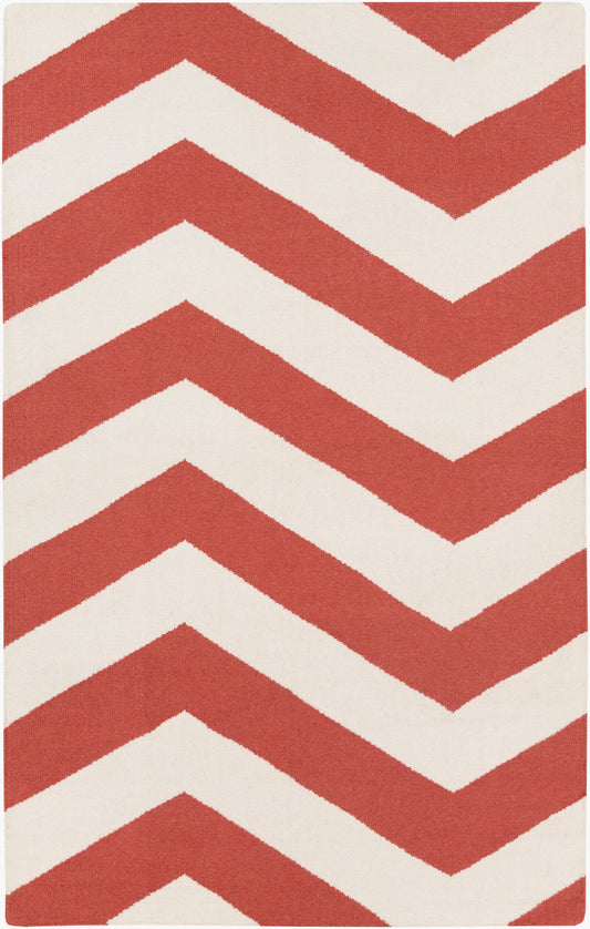 Alfombra de lana hecha a mano Frontier FT-587 de 1,52 m x 2,44 m