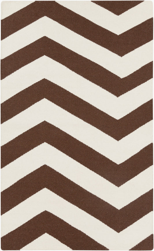 Alfombra decorativa de lana hecha a mano Frontier FT-588 de 3' x 5'