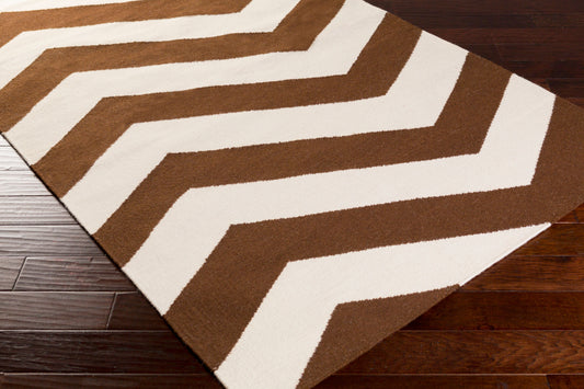 Alfombra decorativa de lana hecha a mano Frontier FT-588 de 3' x 5'