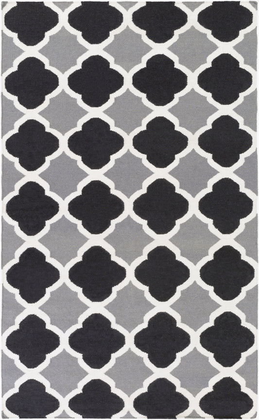 Alfombra decorativa de lana hecha a mano Frontier FT-66 de 3' x 5'
