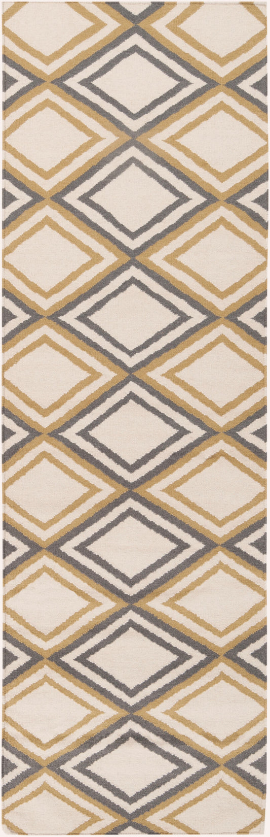 Alfombra de lana hecha a mano Frontier FT-85 de 8 pies