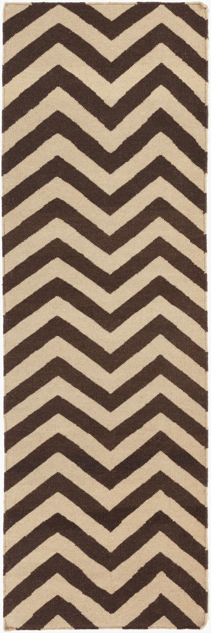 Alfombra de lana hecha a mano Frontier FT-99 de 2,4 m